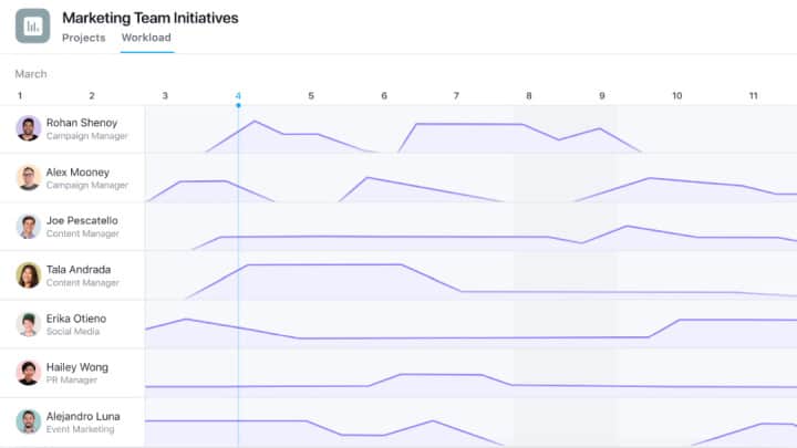 Asana workload management