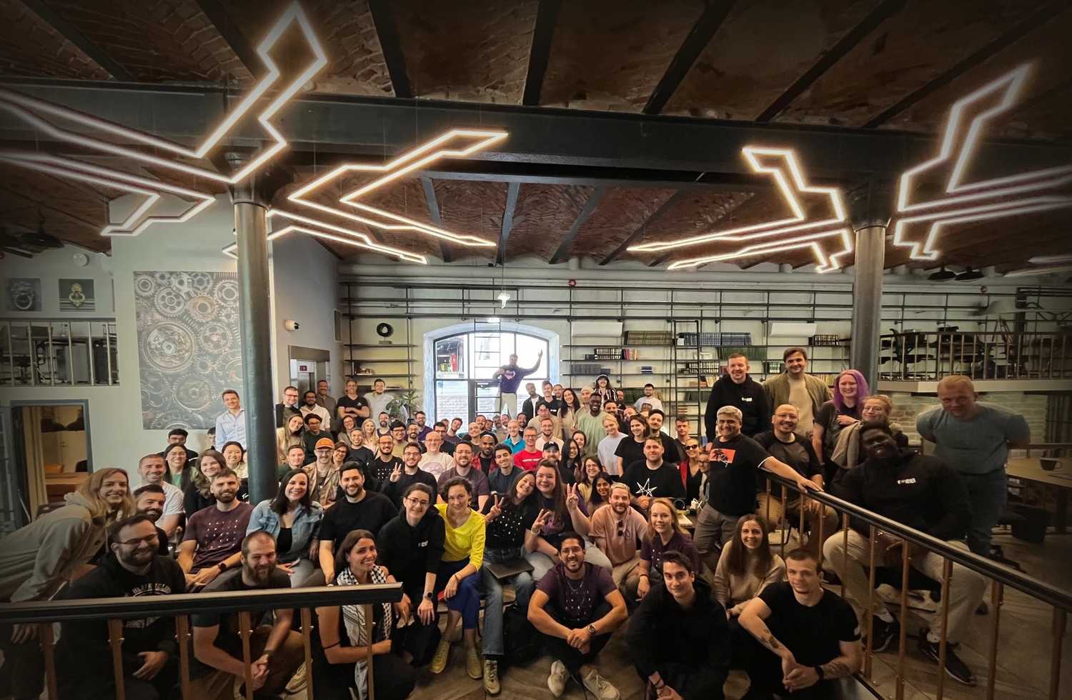 Group photo of Toggl at Tallinn, Estonia