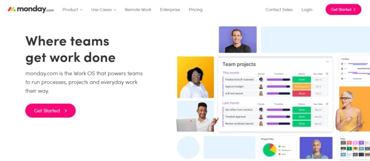 Monday.com - simple, flexible, colorful visual project management tool