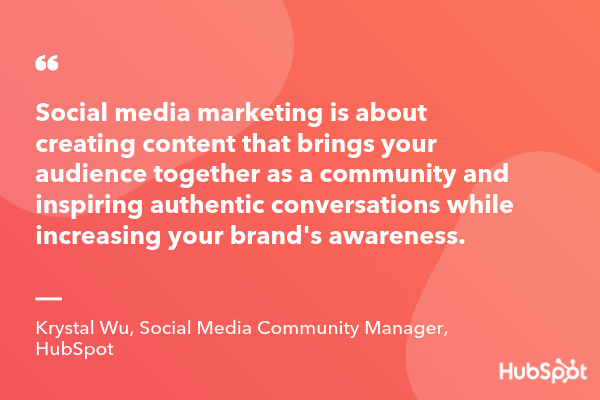 A social media manager creates added value for a business