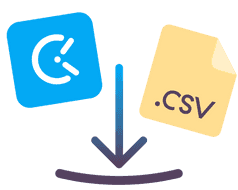 Illustration of Clockify CSV download