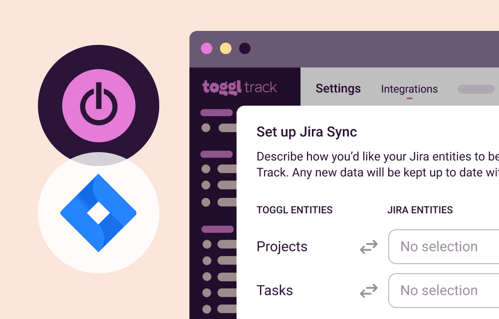 Screenshot of Jira integration with Toggl Track