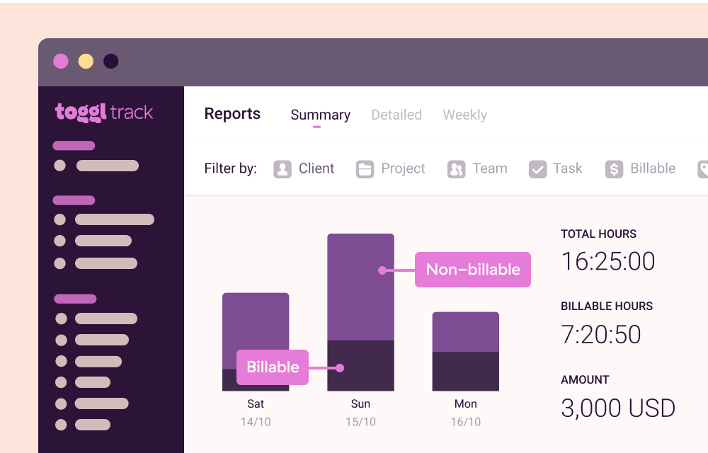Screenshot for Accurate reporting