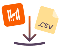 Illustration of Harvest CSV download