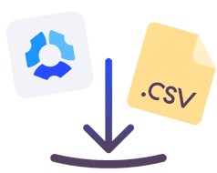 Illustration of Hubstaff CSV download