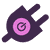 Icon of a plug with a Toggl Track logo, indicating integrations