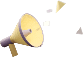 Megaphone emitting sound