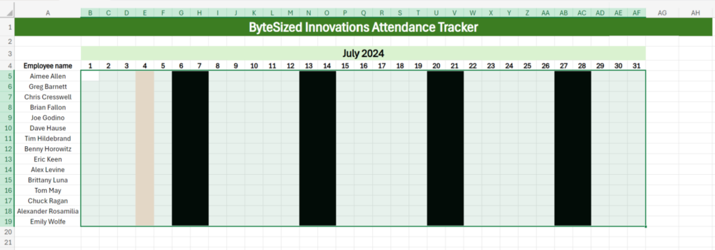 Excel screenshot.