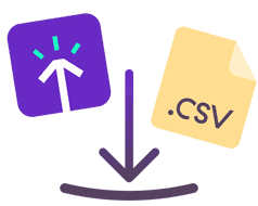 Illustration of Timely CSV download