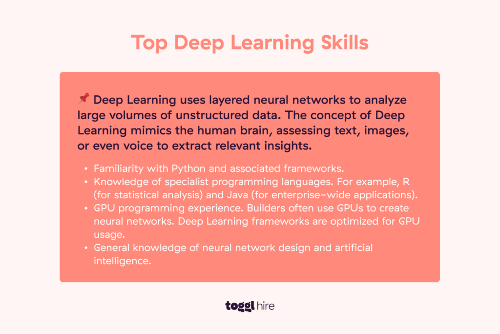 Top Deep Learning Skills